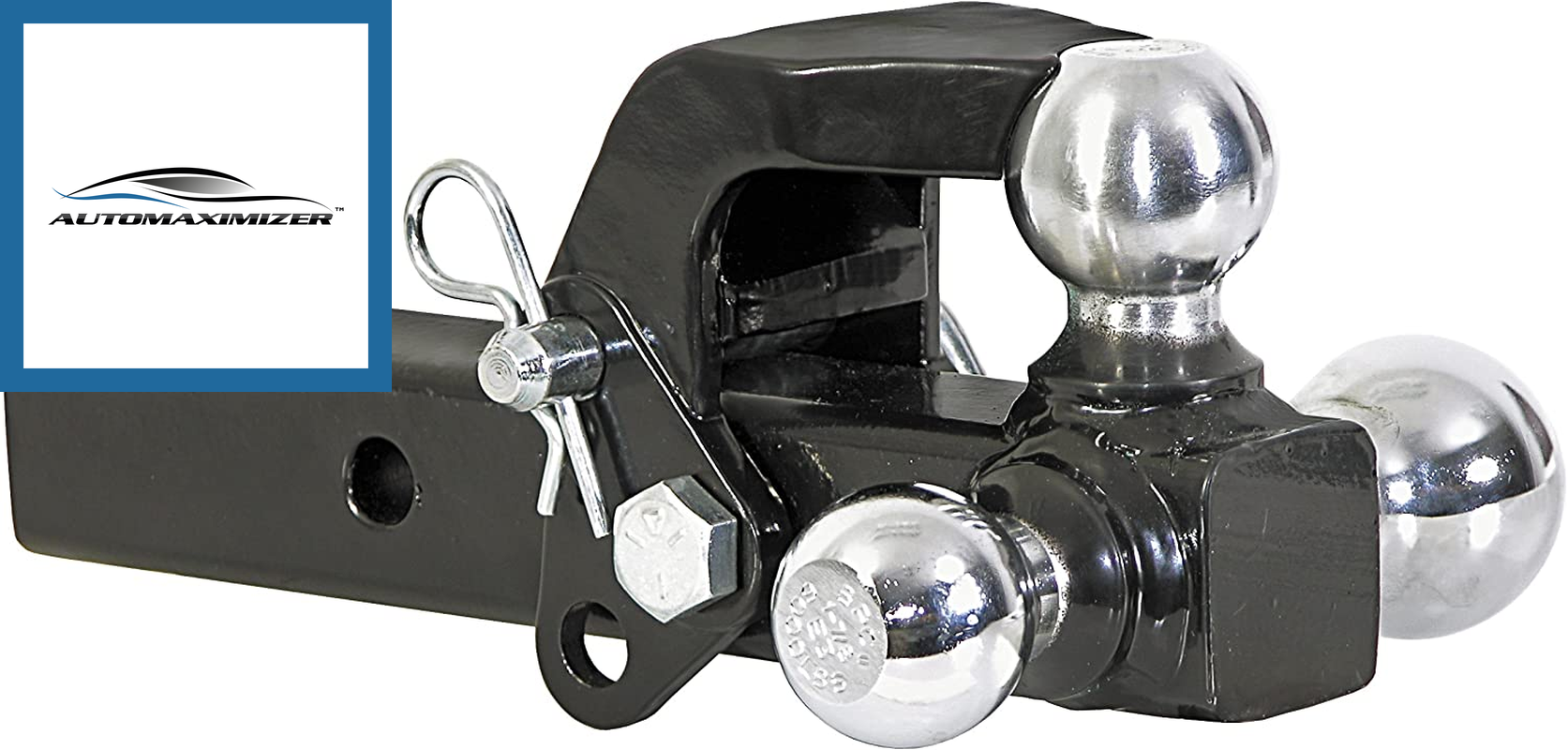 AutoMaximizer, - 1802279 Tri-Ball Truck Hitch with Pintle Hook