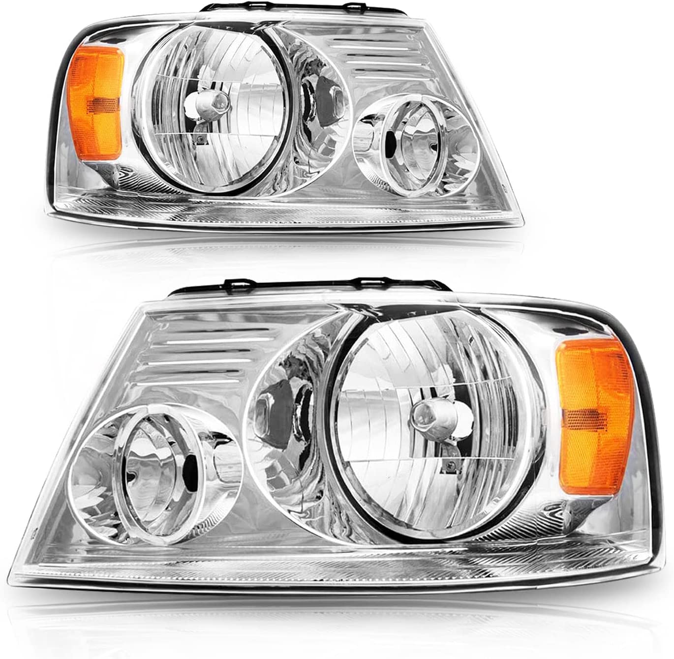 ADCARLIGHTS, 2004-2008 F150 Headlight Assembly for 04-08 Ford F150 Pickup/ 06-08 Lincoln Mark LT