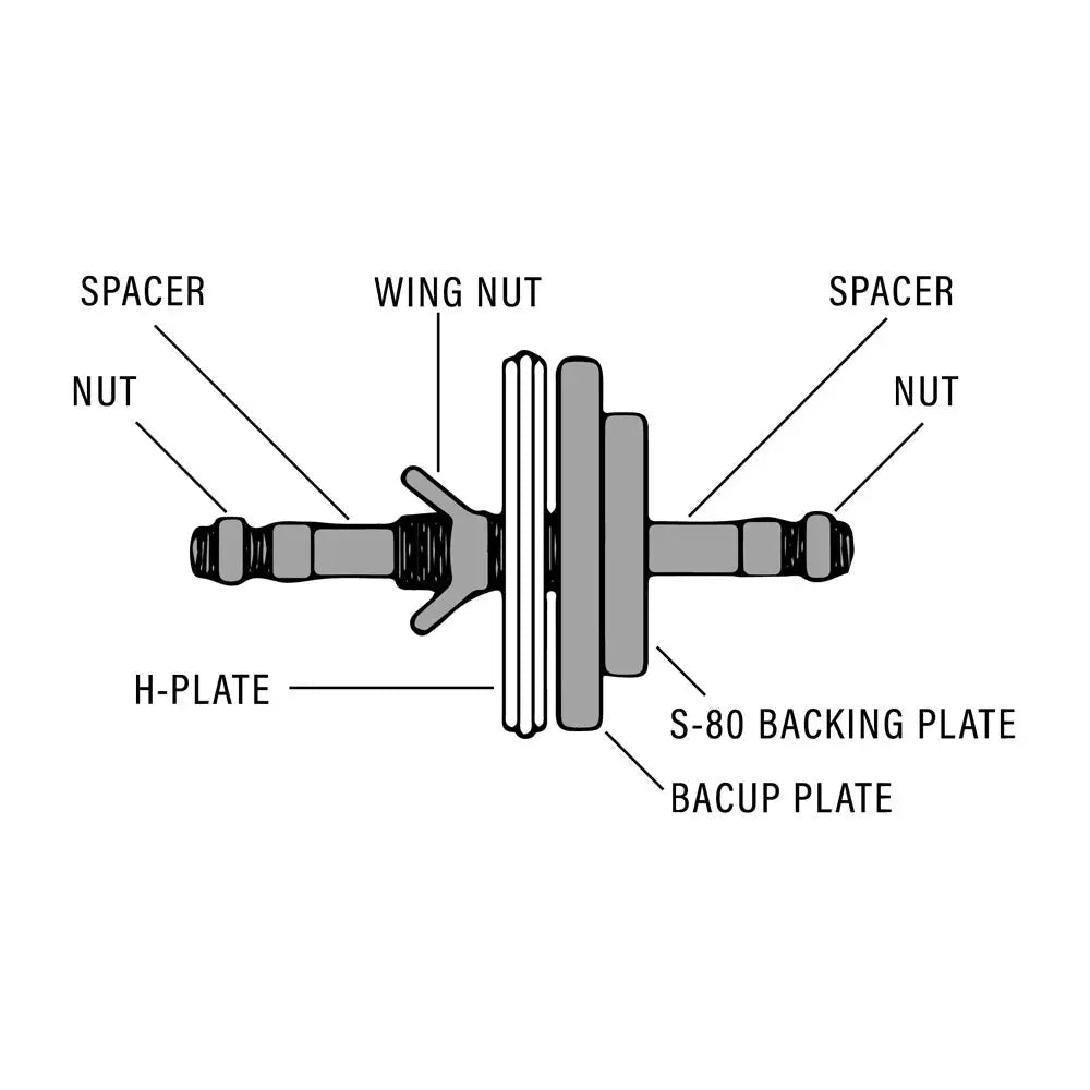 Tire Service International, Amermac HLD-004 H Plate Adapter for GM Tire (133.35/115.82/158.75)