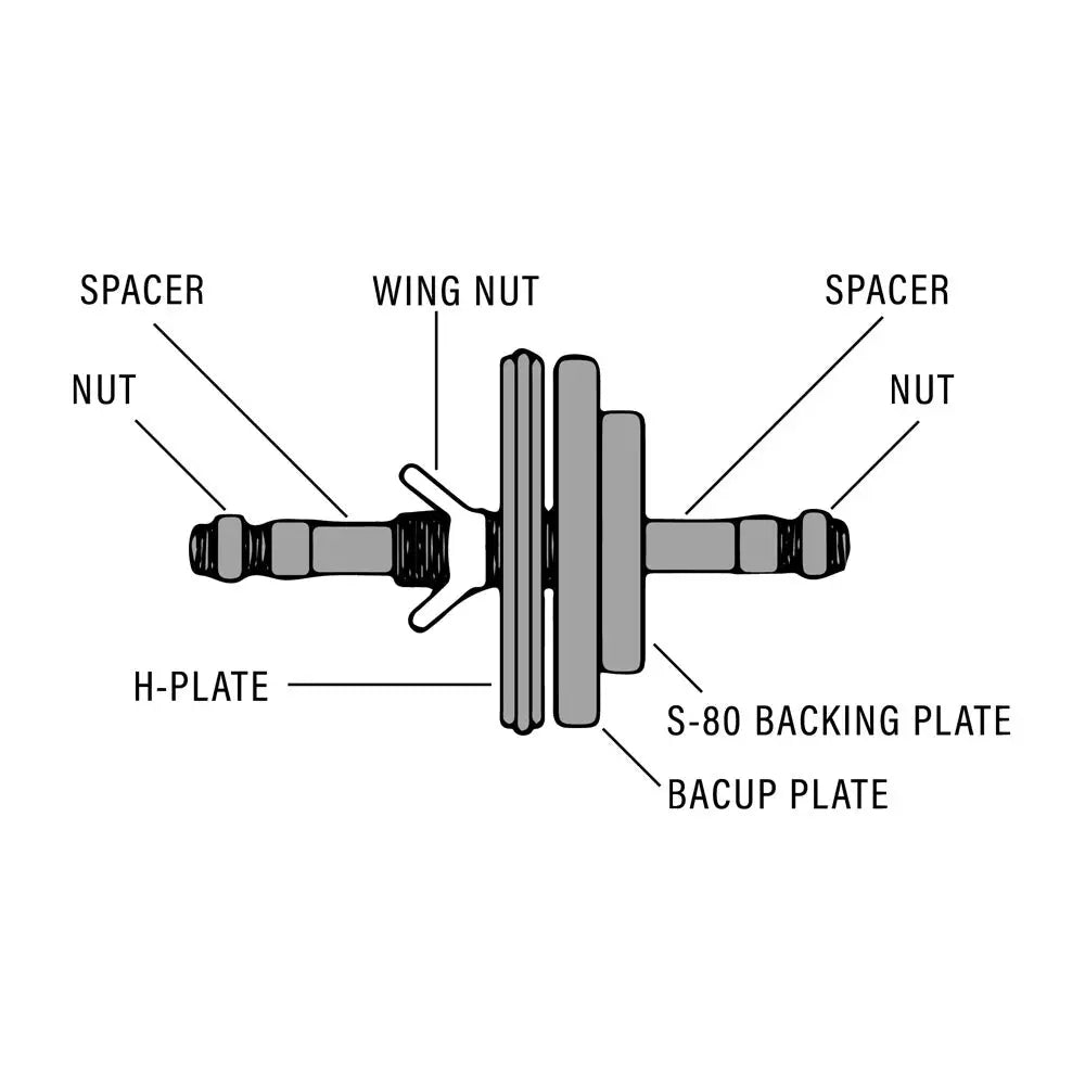 Tire Service International, Amermac Series 80 Wingnut for Hub Centric Truing - S080-WN