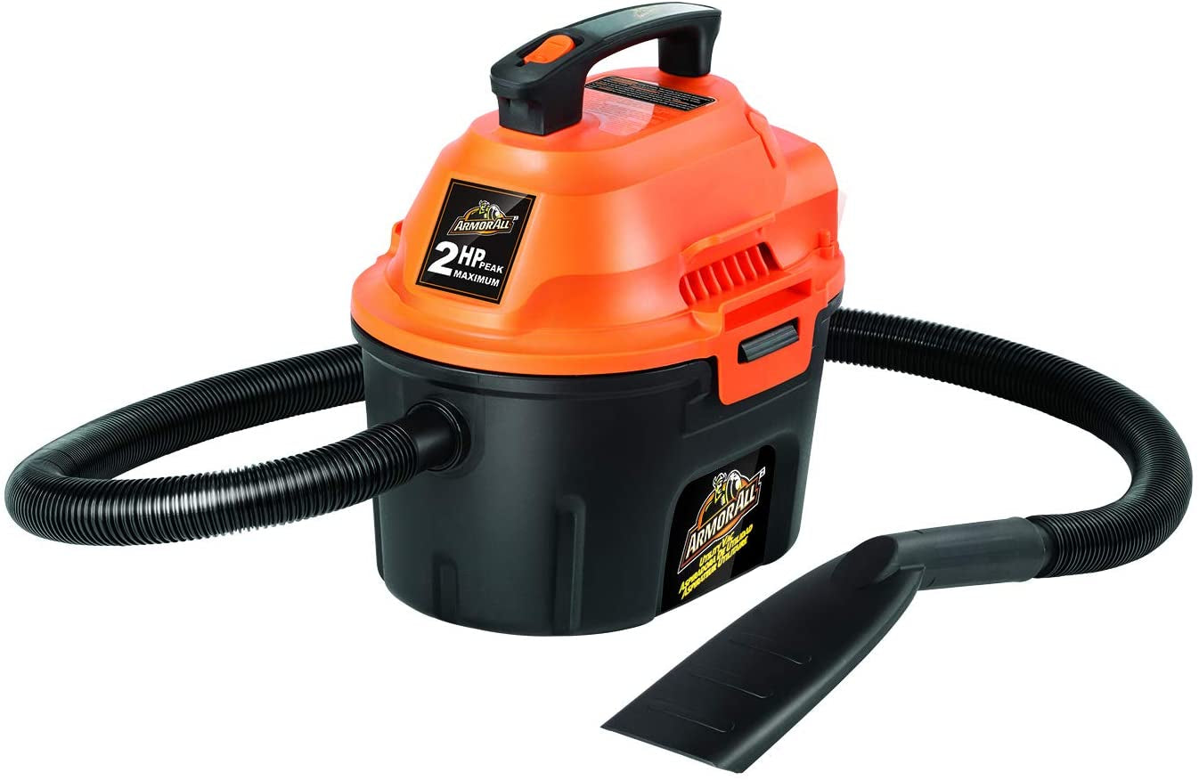 Cleva North America, Armor All, AA255 , 2.5 Gallon 2 Peak HP Wet/Dry Utility Shop Vacuum , Orange