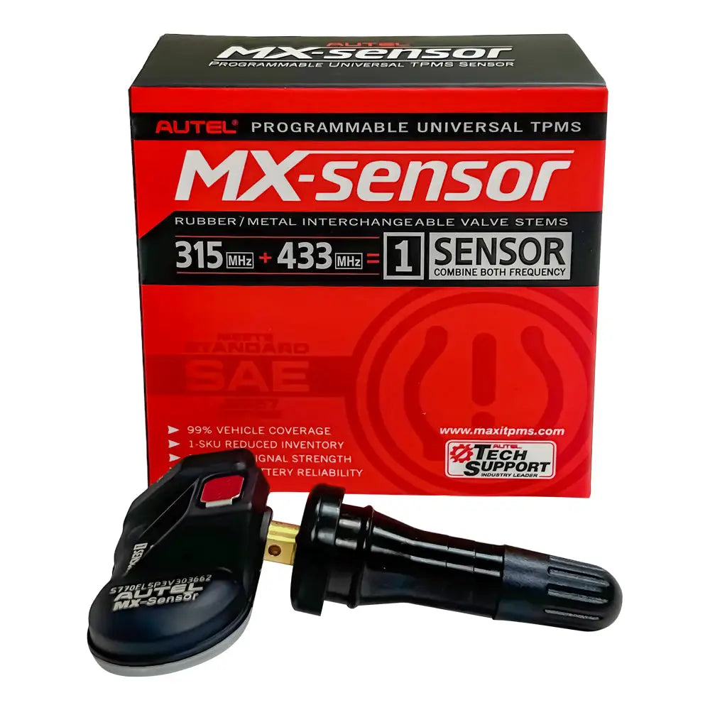 Autel, Autel MX-Sensor Programable TPMS Sensor, Rubber Stem (Ea) - 1-SENSOR-R