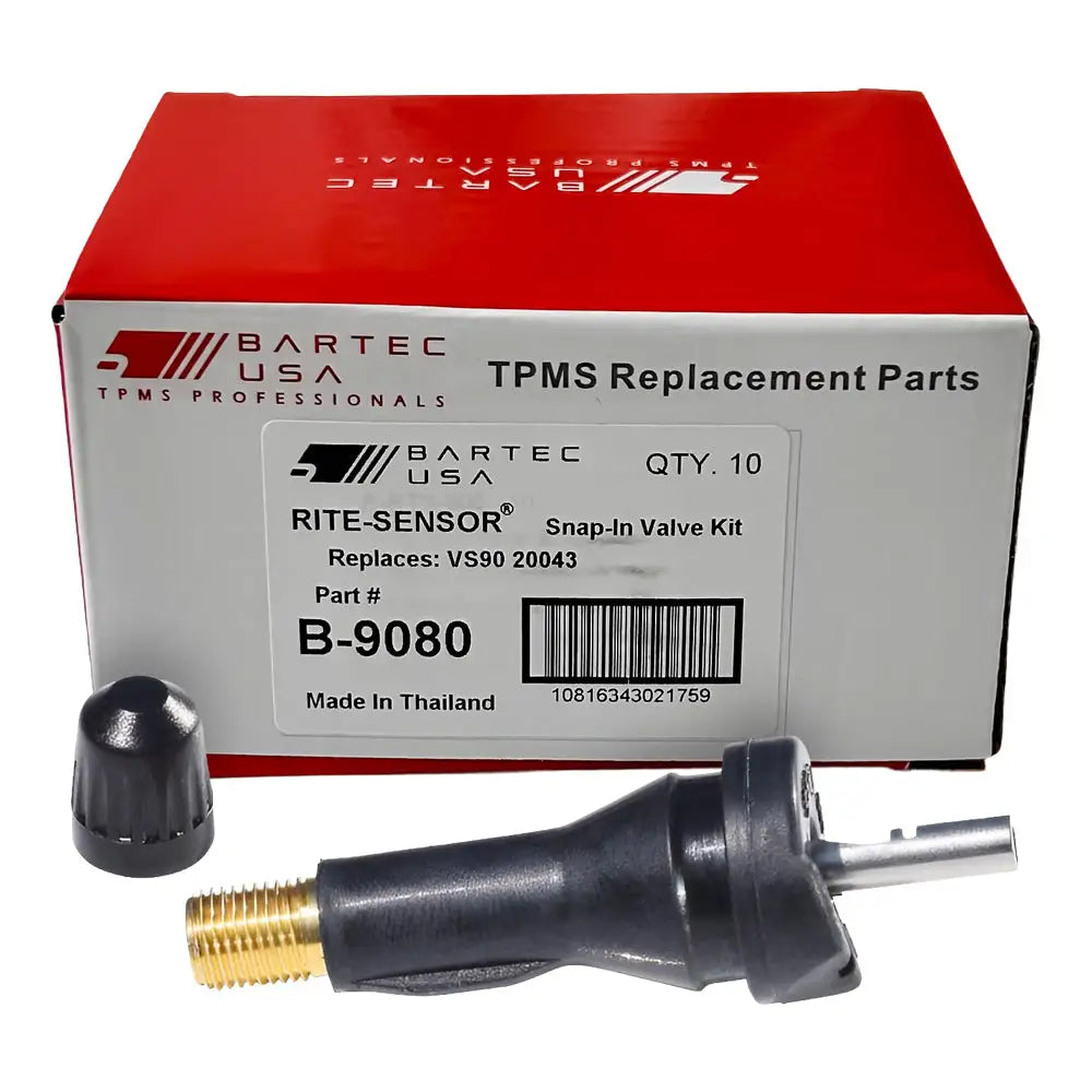 Bartec USA LLC, Bartec B-9080 TPMS Snap-in Valve Service Kit, Metal Clip (VS-90, 20043)