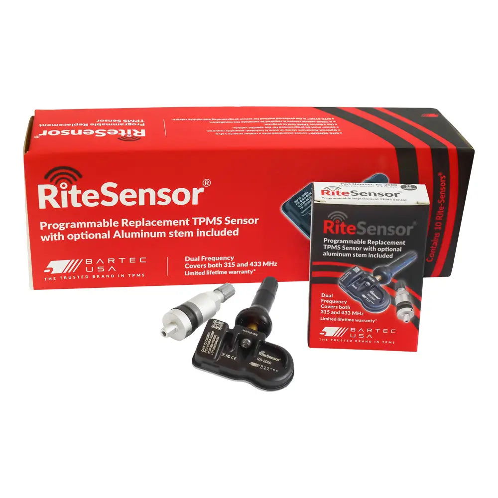 Bartec USA LLC, Bartec RS-2000 RITESensors Dual Band TPMS Sensor, Rubber/Metal Stems (315/433Mhz)