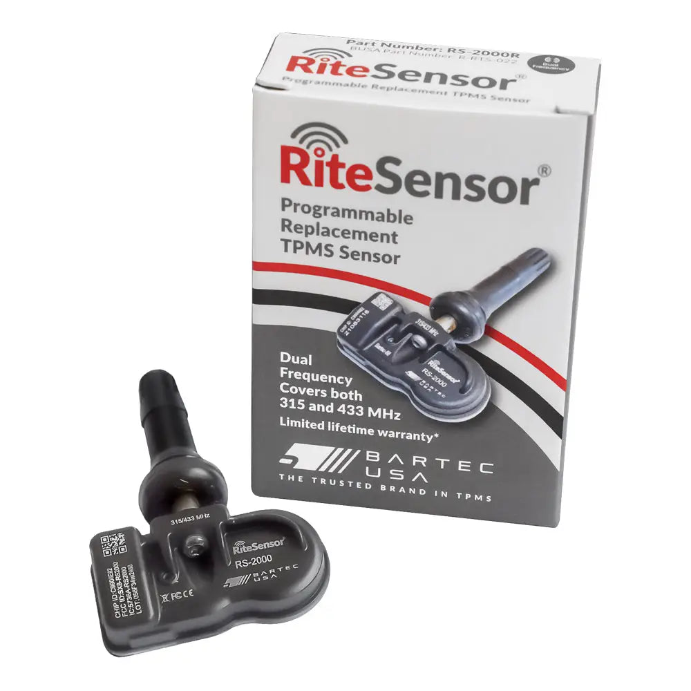 Bartec USA LLC, Bartec RS-2000R RITESensors Dual Band TPMS Sensor, Rubber Stem (315/433Mhz)