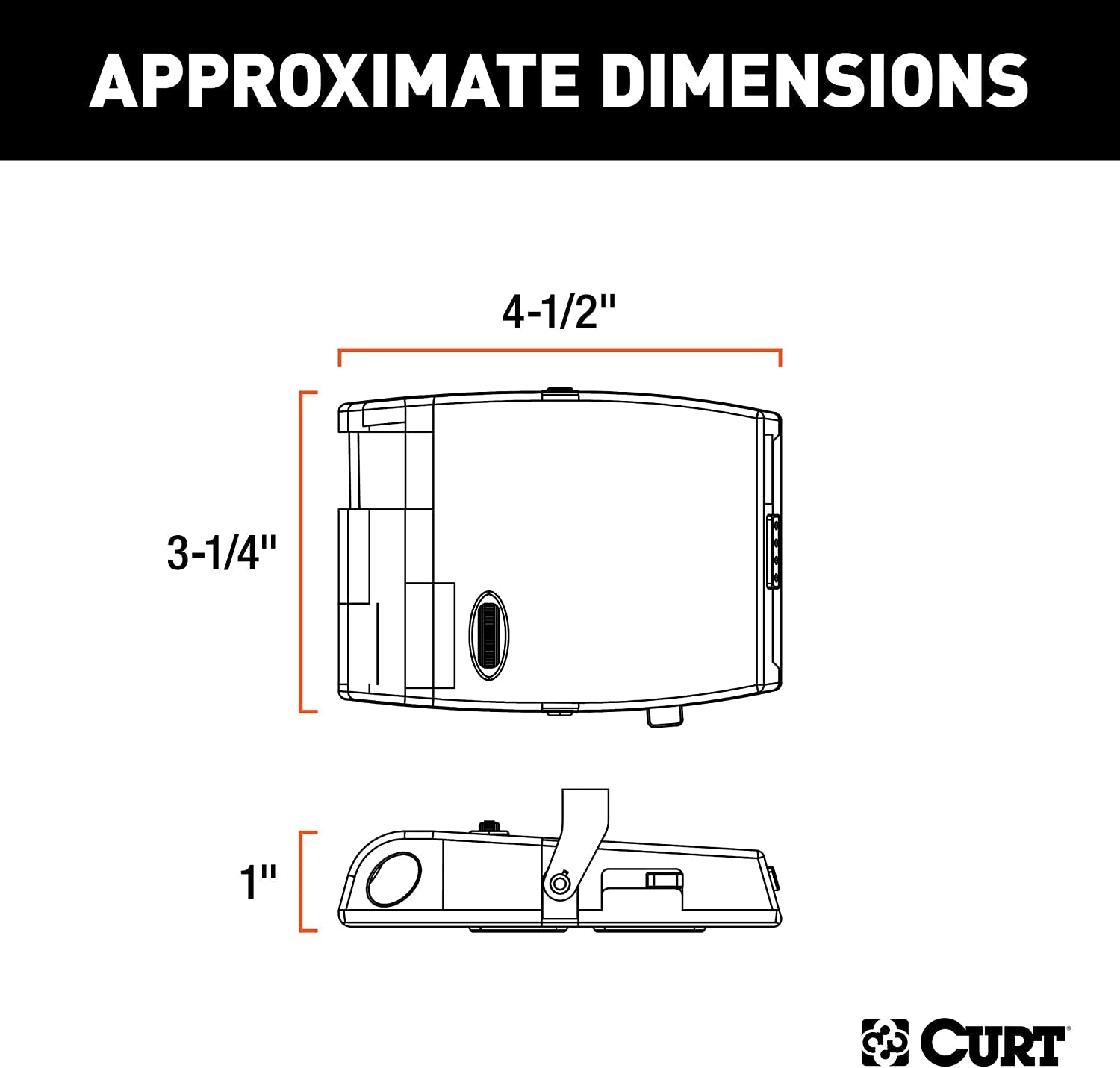 CURT, CURT 51120 Discovery Electric Trailer Brake Controller, Time-Delay , Black