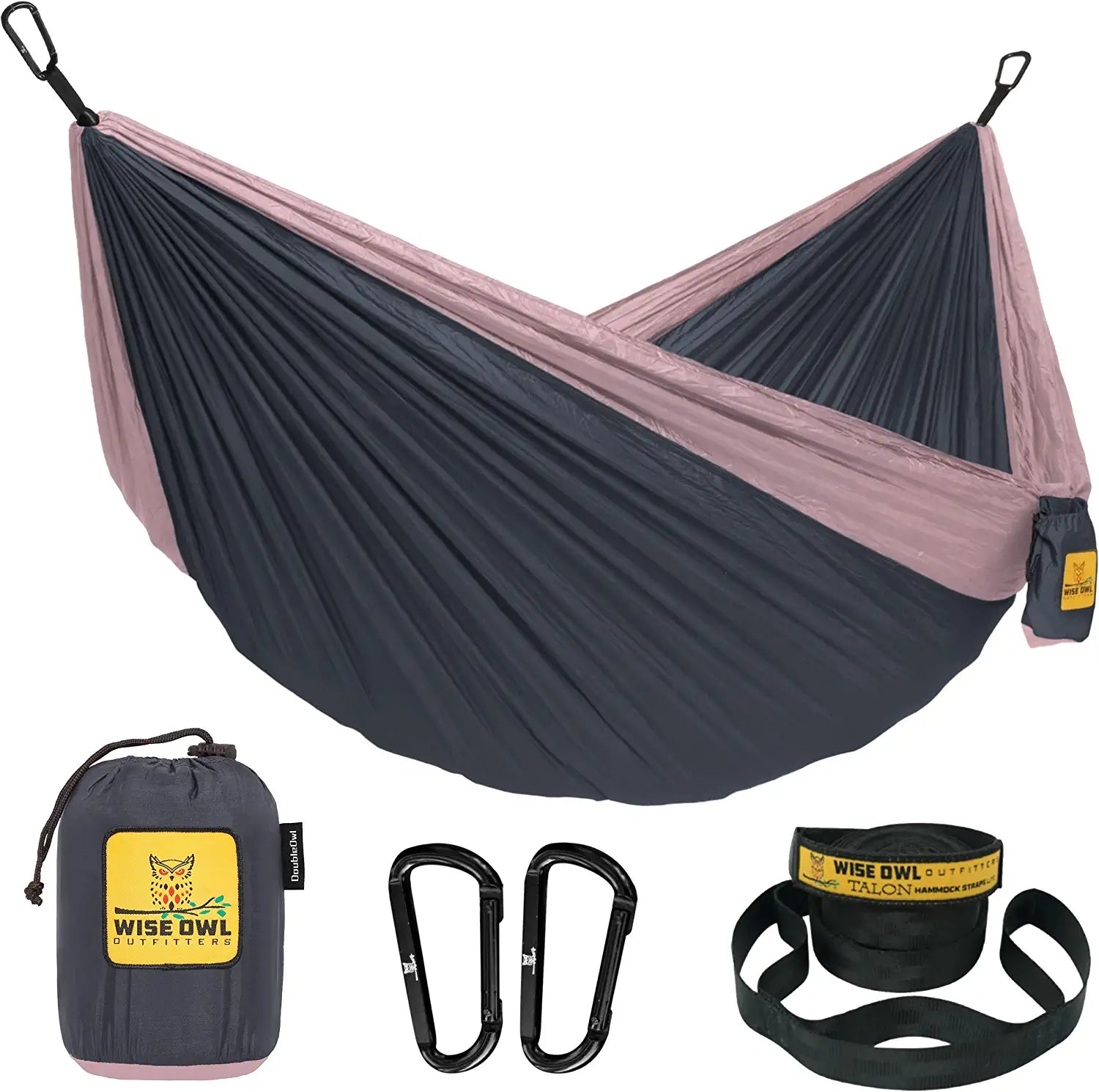 Wise Owl Outfitters, Camping Hammock - Portable Hammock Single or Double Hammock Camping Accessories