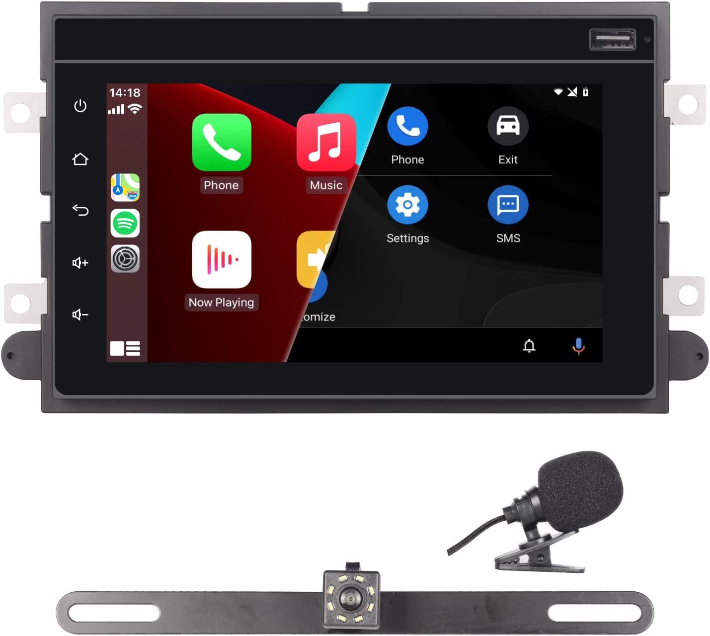 LXKLSZ, Car Stereo Compatible with Carplay/Android Auto for Ford F150 F250 F350 with 7 Inch Touch Screen