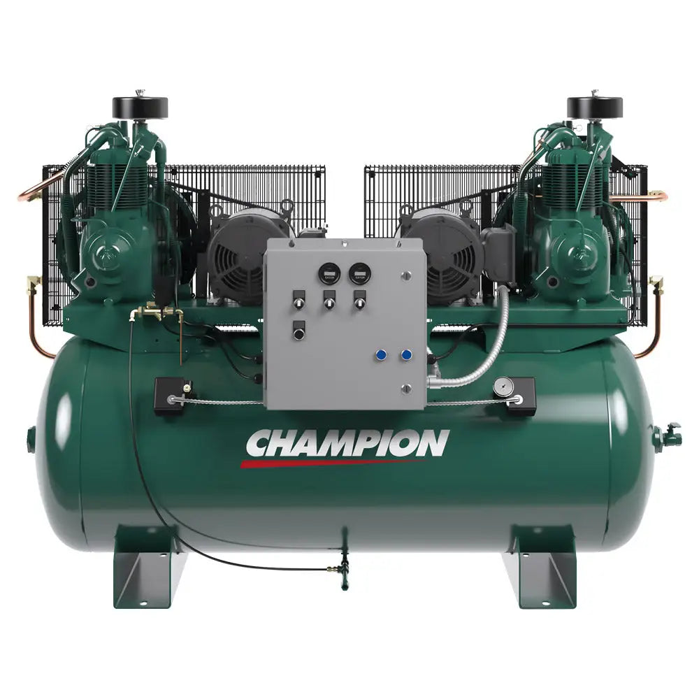 Champion, Champion 2HP Duplex R-Series Air Compressor, 120 Gal - HR2D-12