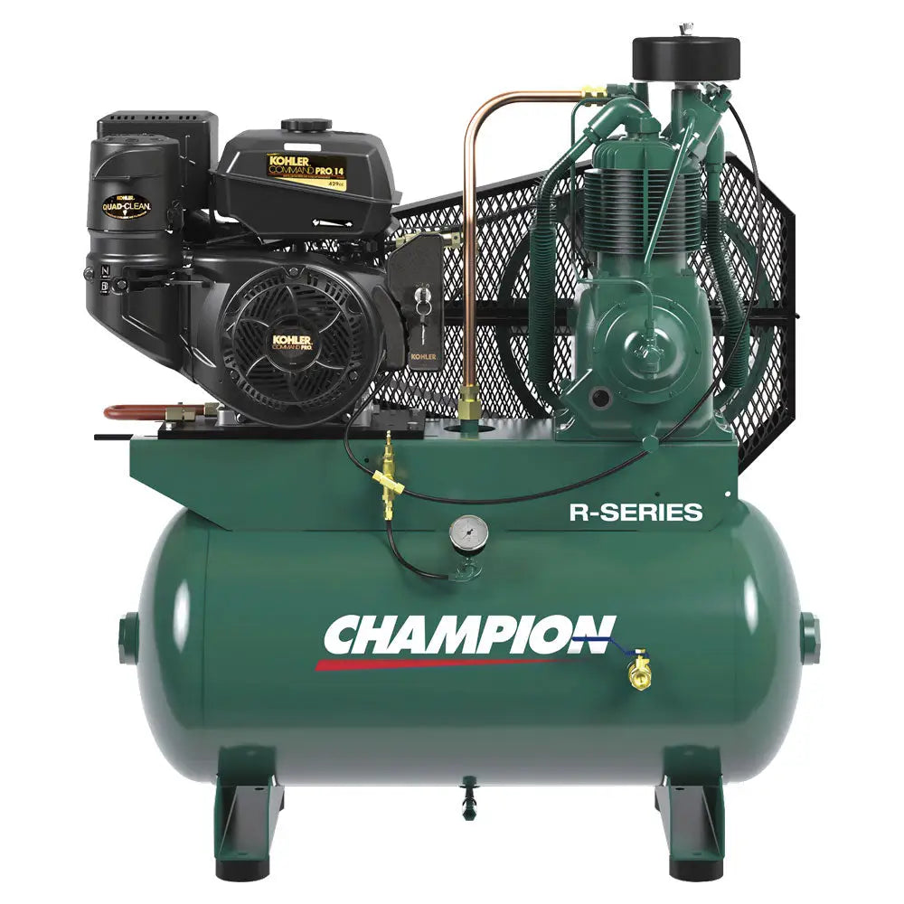 Champion, Champion 30 Gal HGR7 R Series Air Compressor, 14 HP Kohler Horz.