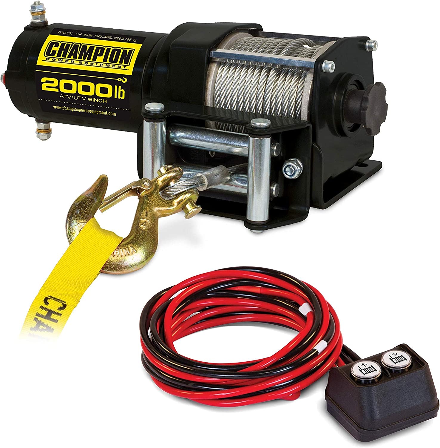 Champion Power Equipment, Champion Power Equipment-12003 ATV/UTV Winch Kit, 2000-Lb.