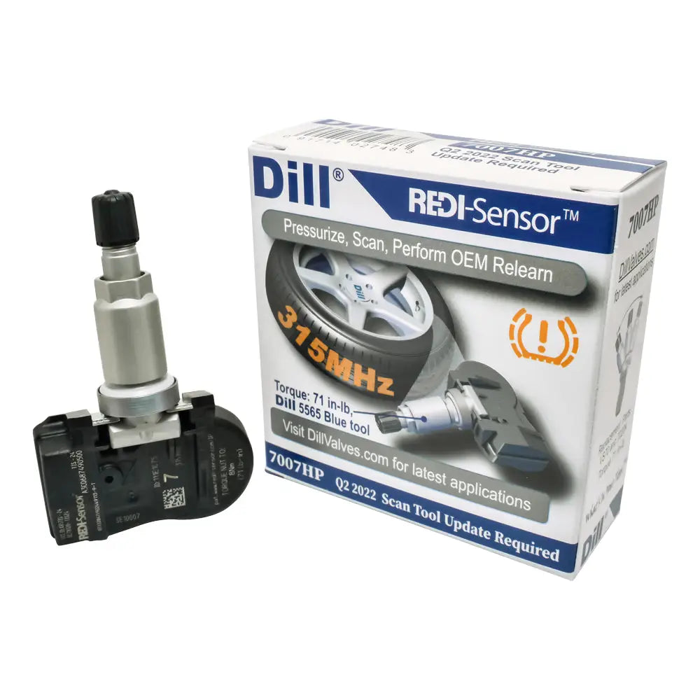 Dill, Dill 7007HP Redi-Sensor 315 Mhz TPMS Sensor, Metal/Clamp-in