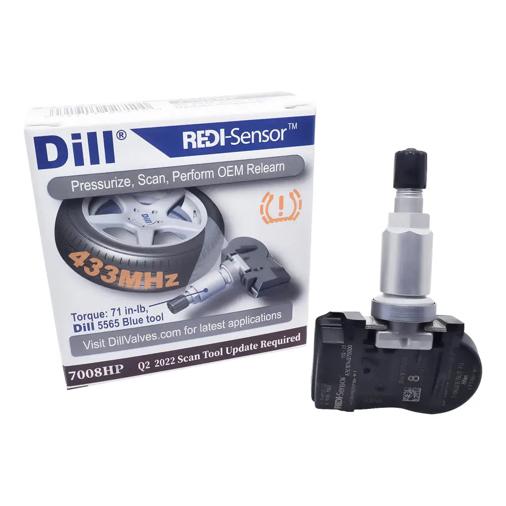 Dill, Dill 7008HP Redi-Sensor 433 Mhz TPMS Sensor, Metal/Clamp-in (Ea.)