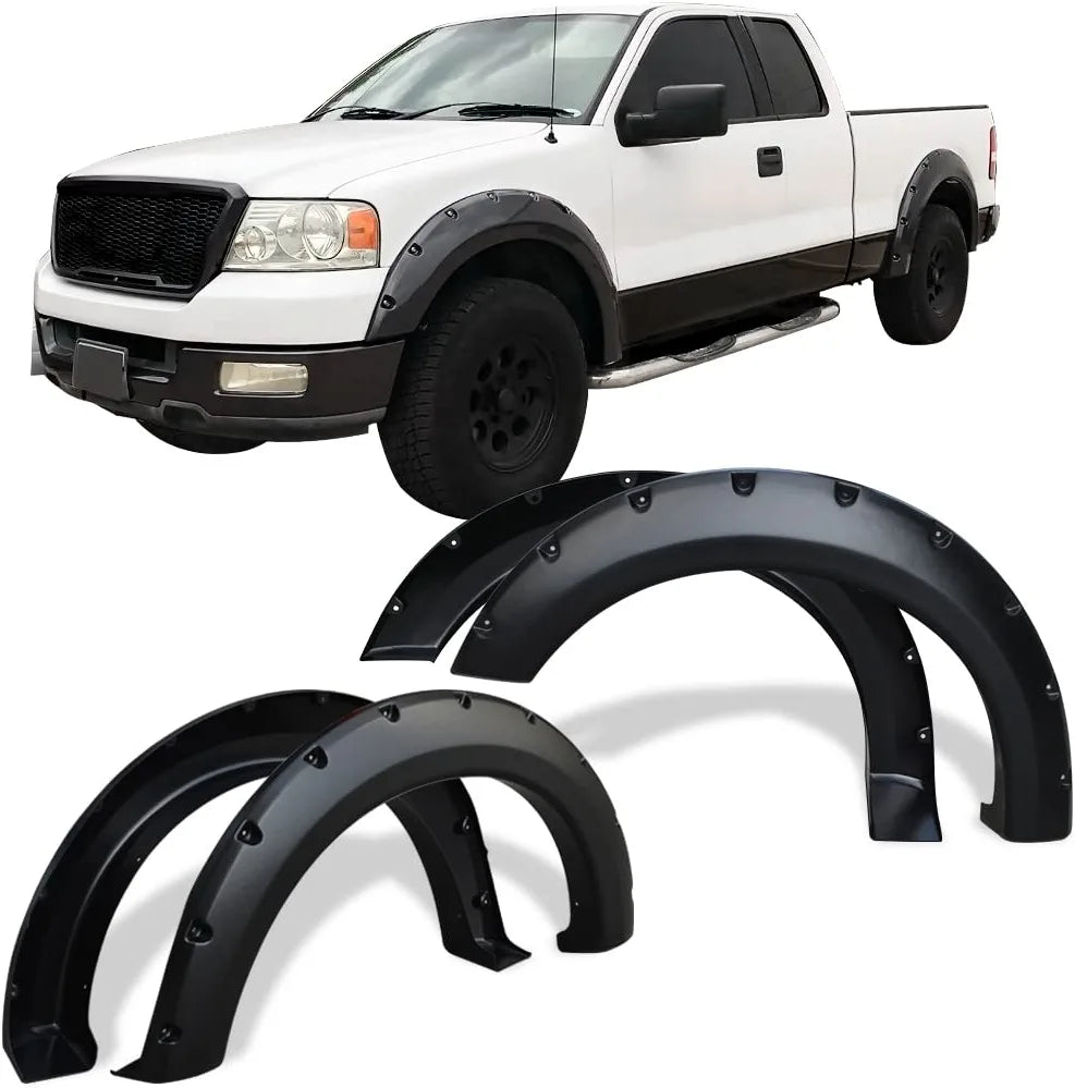 LEDKINGDOMUS, Fender Flares Kit Compatible for 2004-2008 Ford F150 Styleside, 2006-2008 Lincoln Mark LT