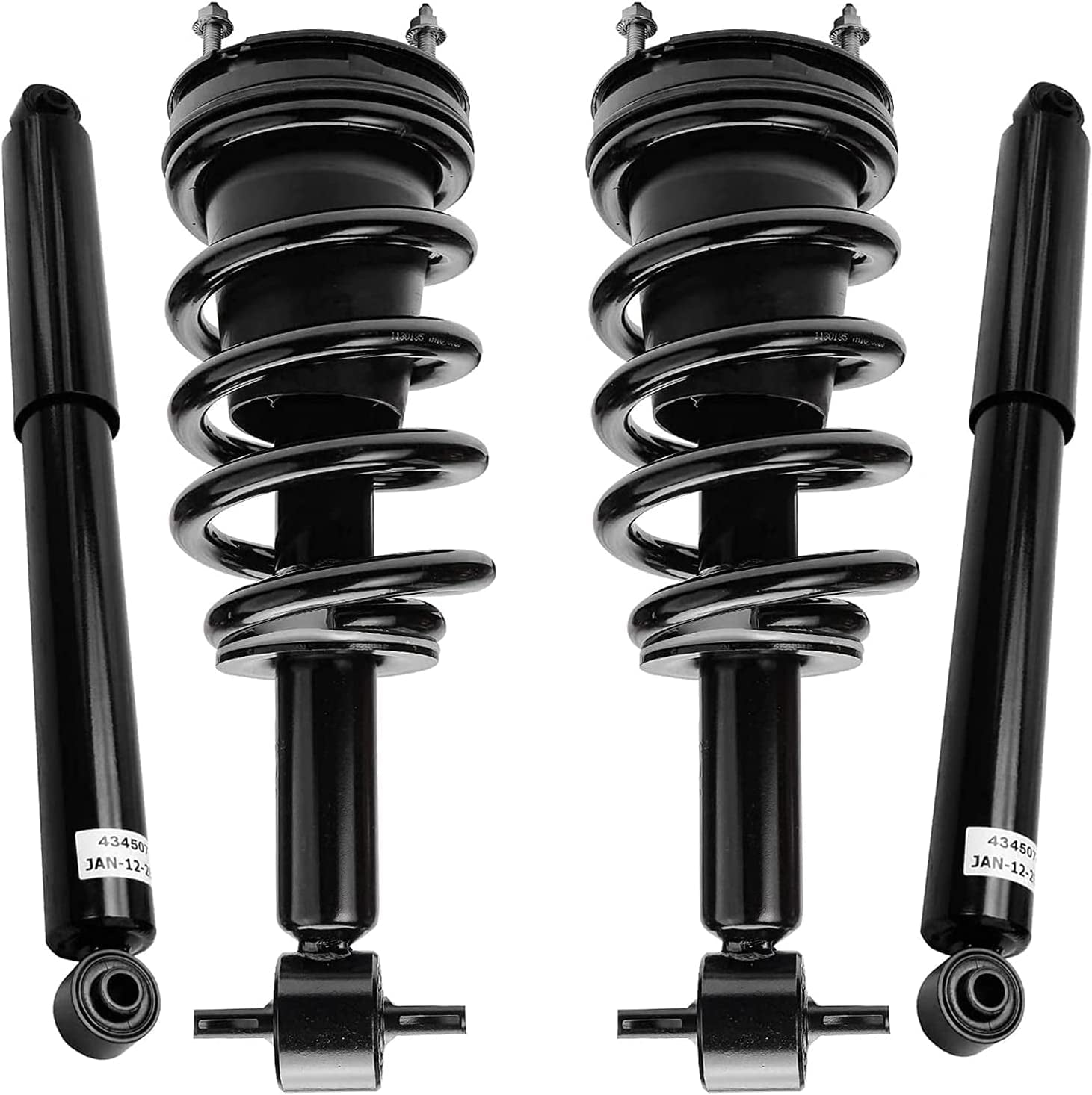 AutoMaximizer, - Front Struts Rear Shock Absorbers Replacement for 2007-2013 GMC Sierra 1500 Chevy Silverado 1500 [Excludes Electronic Suspension] - 4Pc Set