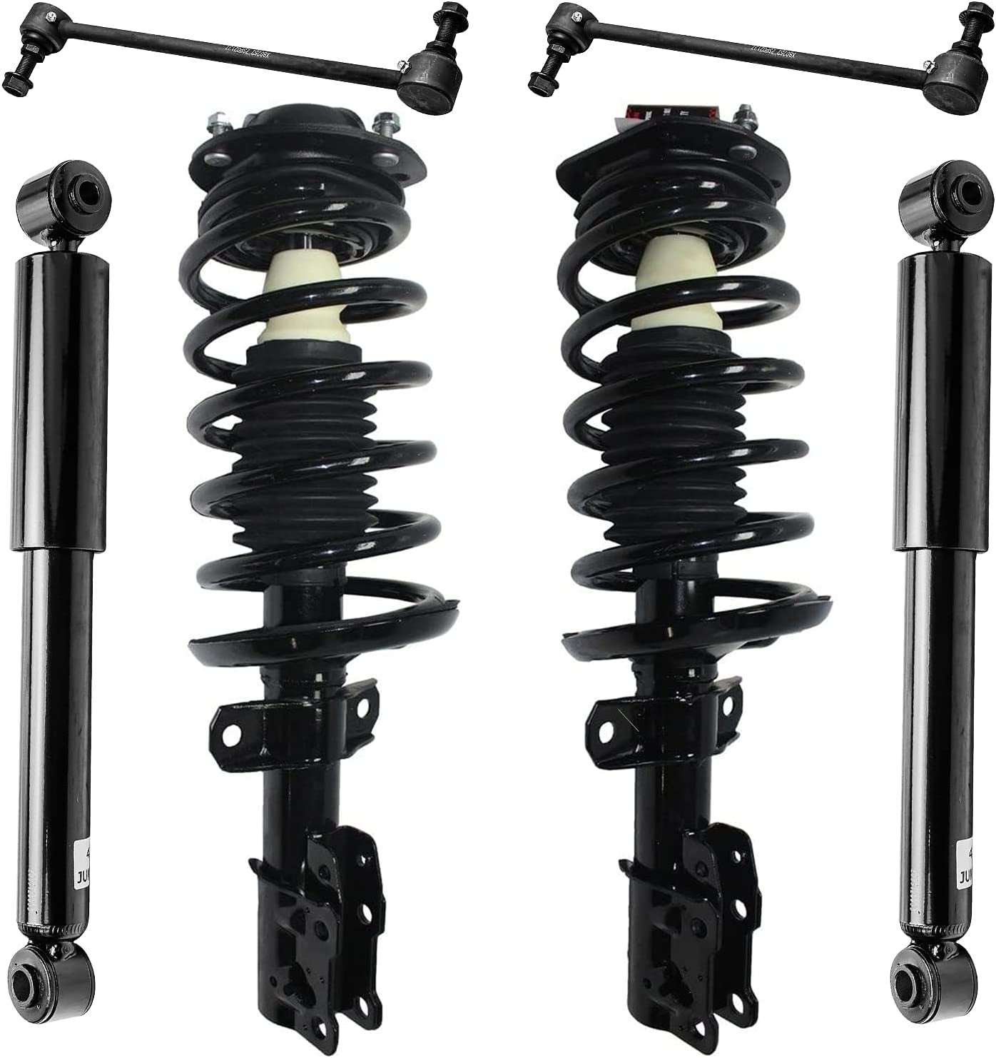 AutoMaximizer, - Front Struts W/Coil Spring + 300 Mm Sway Bar + Rear Shock Absorbers Replacement for Chevy Cobalt HHR Pontiac G5 W/O RPO Code Fe5-6Pc Set