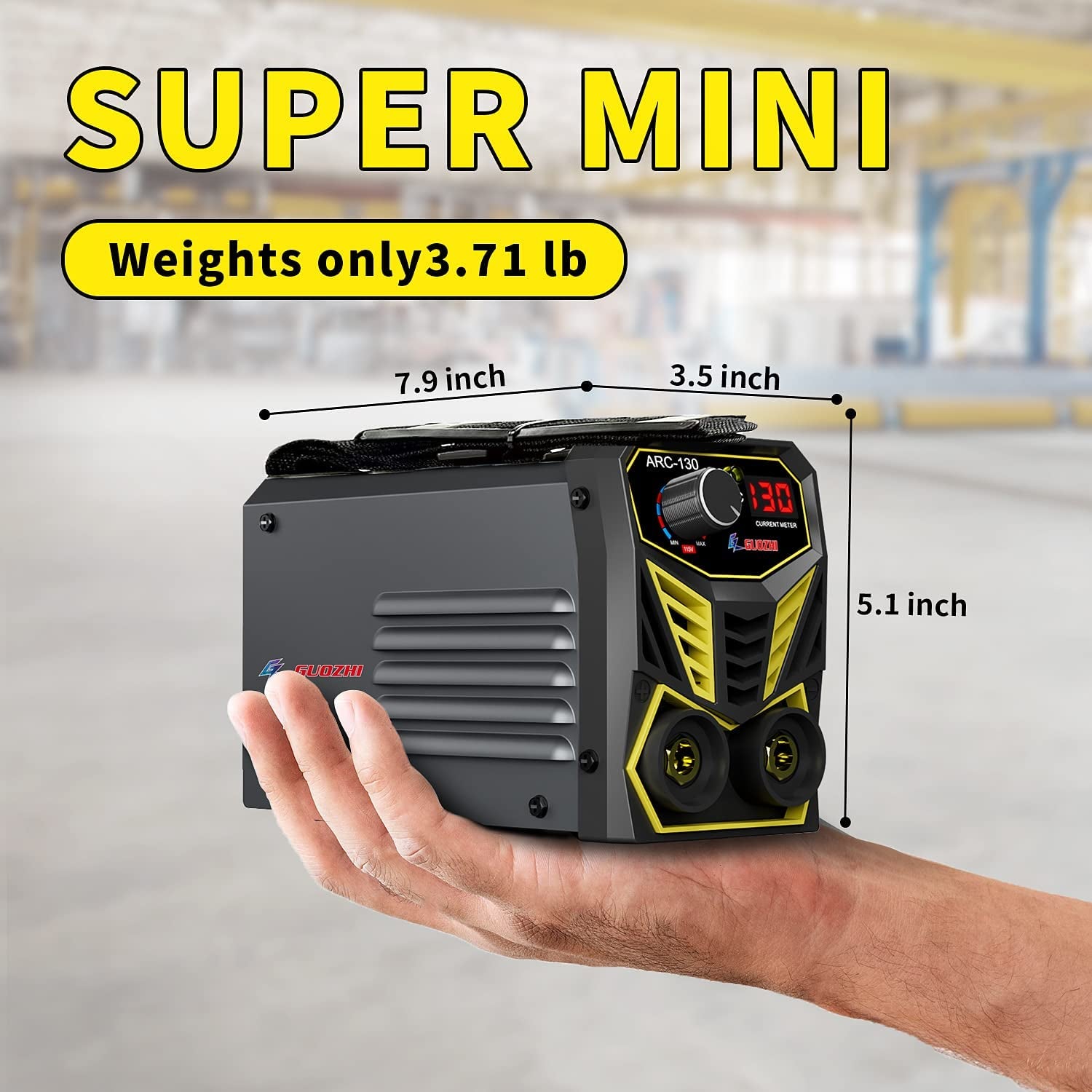 GZ GUOZHI, GZ GUOZHI 130A Stick Welder, Super Mini and Portable Welding Machine, Hot Start 110V ARC MMA Welder Machine, Digital Display IGBT Inverter Welder, Welded Normally at minus 20 Degree