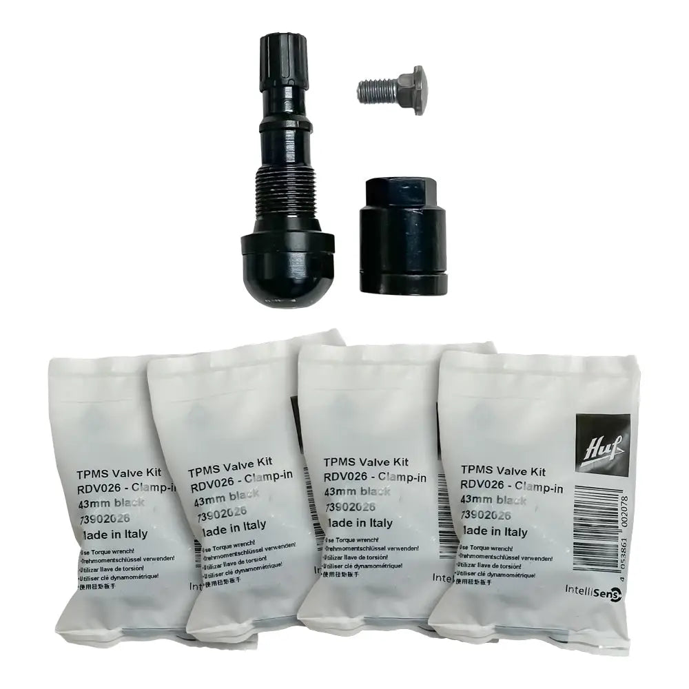 Huf BaoLong, HUF RDV026 Black TPMS Clamp-In Valve Kit, 43mm