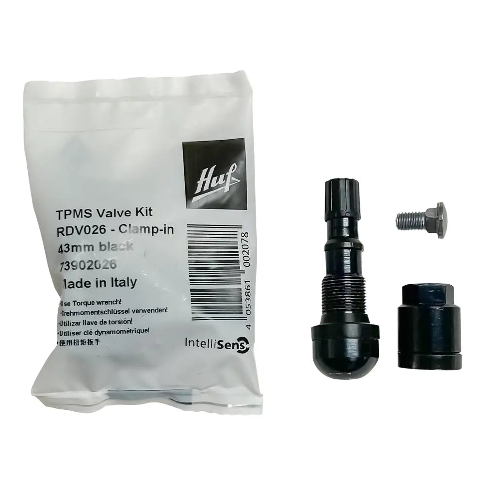 Huf BaoLong, HUF RDV026 Black TPMS Clamp-In Valve Kit, 43mm