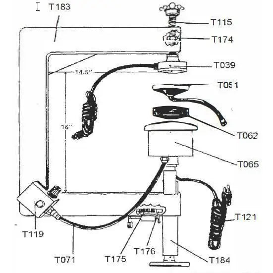 LMC Van's Inc, LMC Air Gauge For Regulator For Model 1400 (T018)