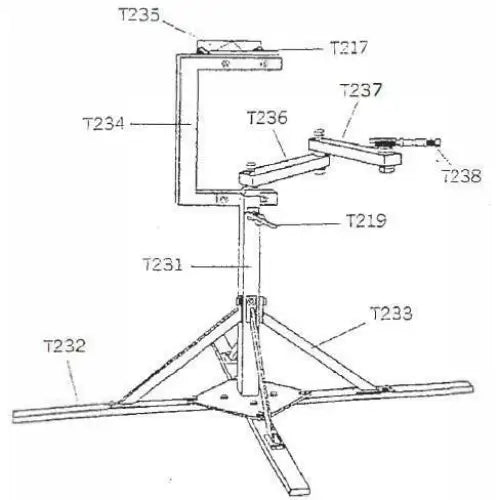 LMC Van's Inc, LMC Center Post w/ Base For T031 Stand