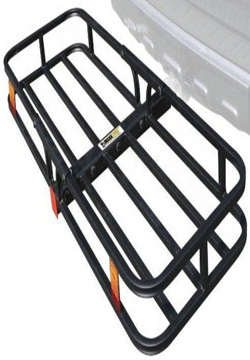 MaxxHaul, Maxxhaul 70107 53" X 19-1/2" Hitch Cargo Carrier - Trailer Mount Steel with High Side Rails for Rv'S, Trucks, Suv'S, Vans, Cars 2" Receiver 500-Lb Load Capacity , Black