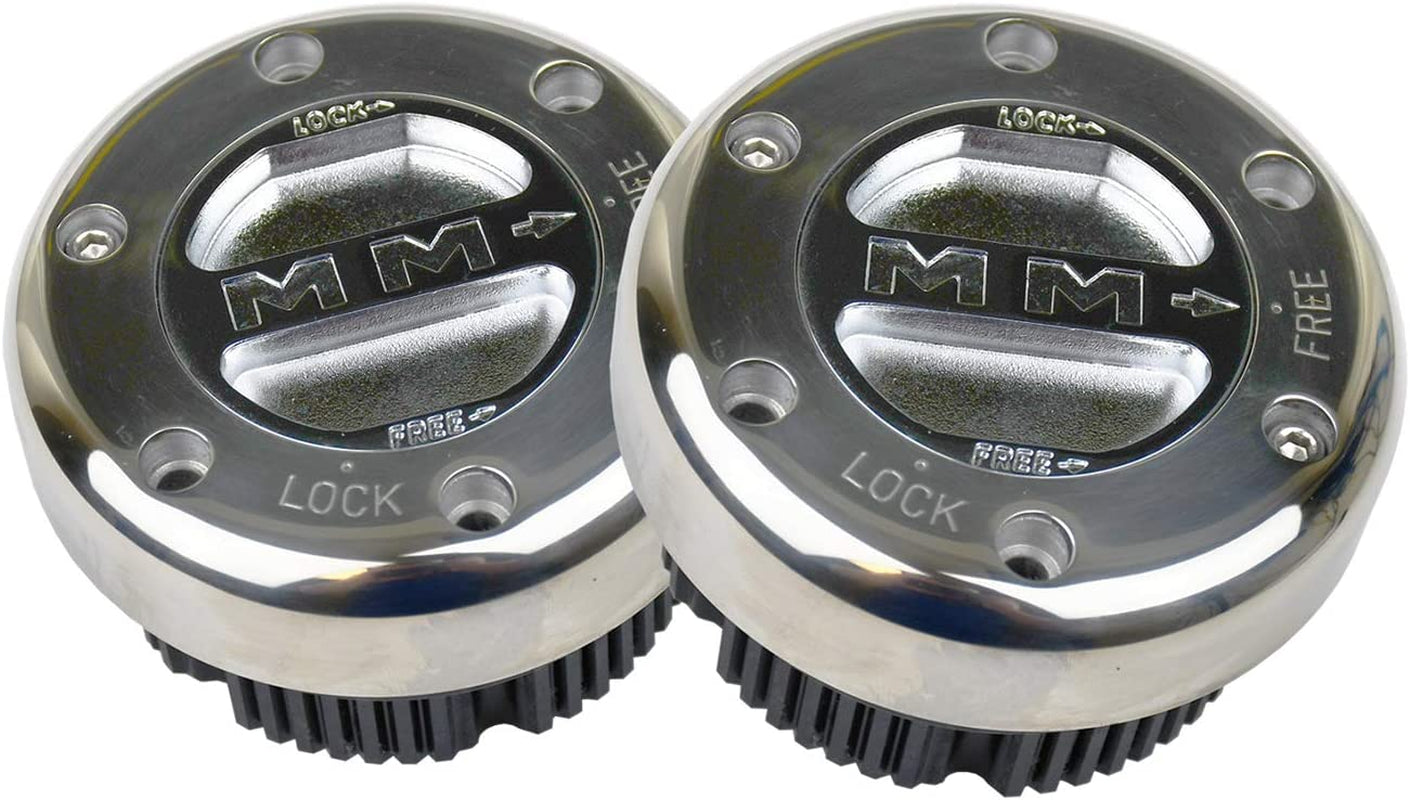 Mile Marker, Mile Marker Premium Locking Hubs (449Ss),Silver