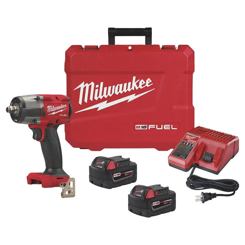 Milwaukee, Milwaukee M18 1/2" Mid-Torque Impact Wrench with Friction Ring Kit - MIL2962-22R