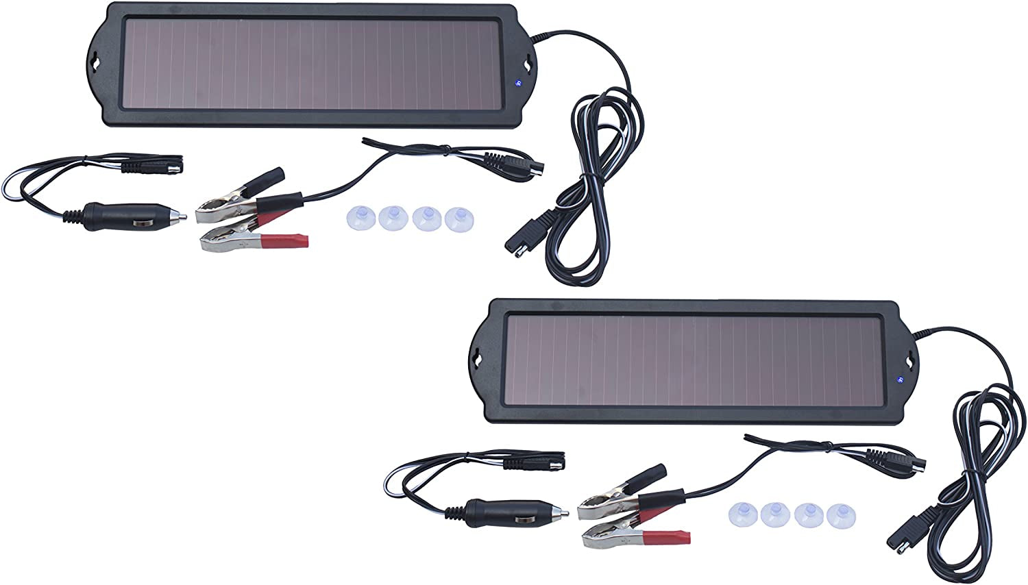 RDK Products, Nature Power 1.5W Solar 12V Battery Maintainer, (2-Pack)