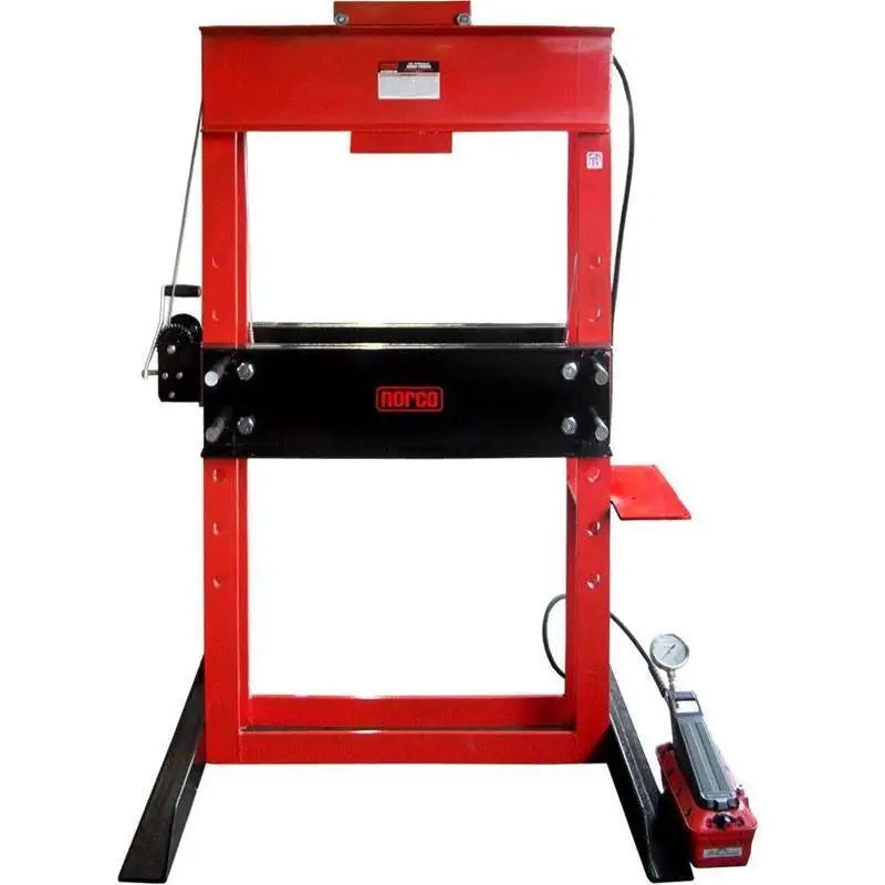 Norco Industries, Norco 50 Ton Capacity Air / Hydraulic Pump Operated Shop Press w/ 6 1/4" Stroke