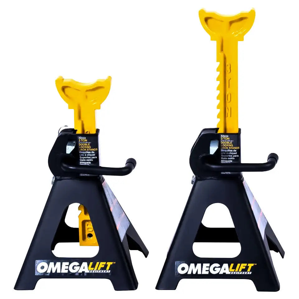 Omega, OME 3-Ton Dual Locking Jack Stands (Pair) - 32038