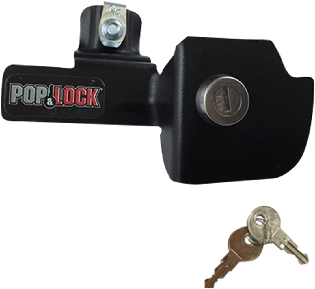 Pop & Lock, Pop & Lock – Manual Tailgate Lock for Chevy Silverado and GMC Sierra, Fits 1999 to 2007 Models (Black, PL1100)