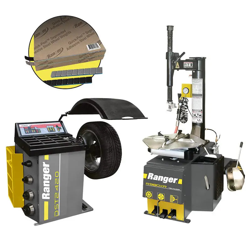 Ranger, Ranger DST-2420 Balancer + R980XR Tire Changer + Tape Weight COMBO