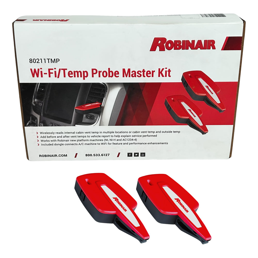 Robinair, Robinair 80211TMP Temp Probe Kit w/ Wifi Bluetooth Dongle for AC Machine