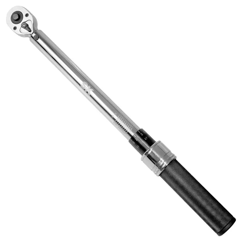 SK Hand Tool, SK 77100 Micro Adj Torque Wrench w/ Case (3/8" Dr, 10-100 ft/lbs)