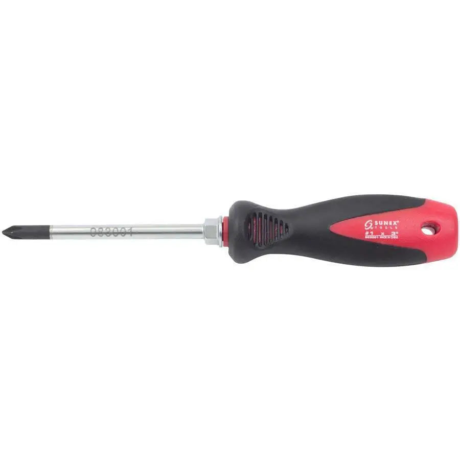 Sunex, Sunex # 1 Phillips x 3 in Screwdriver w/Comfort Grip